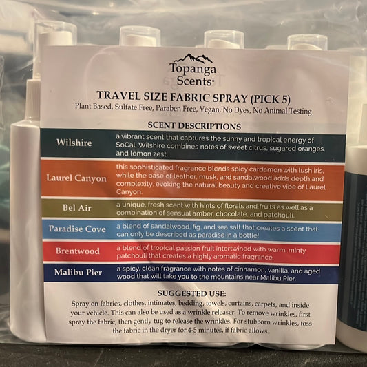 Topanga TRAVEL SET Fabric Spray