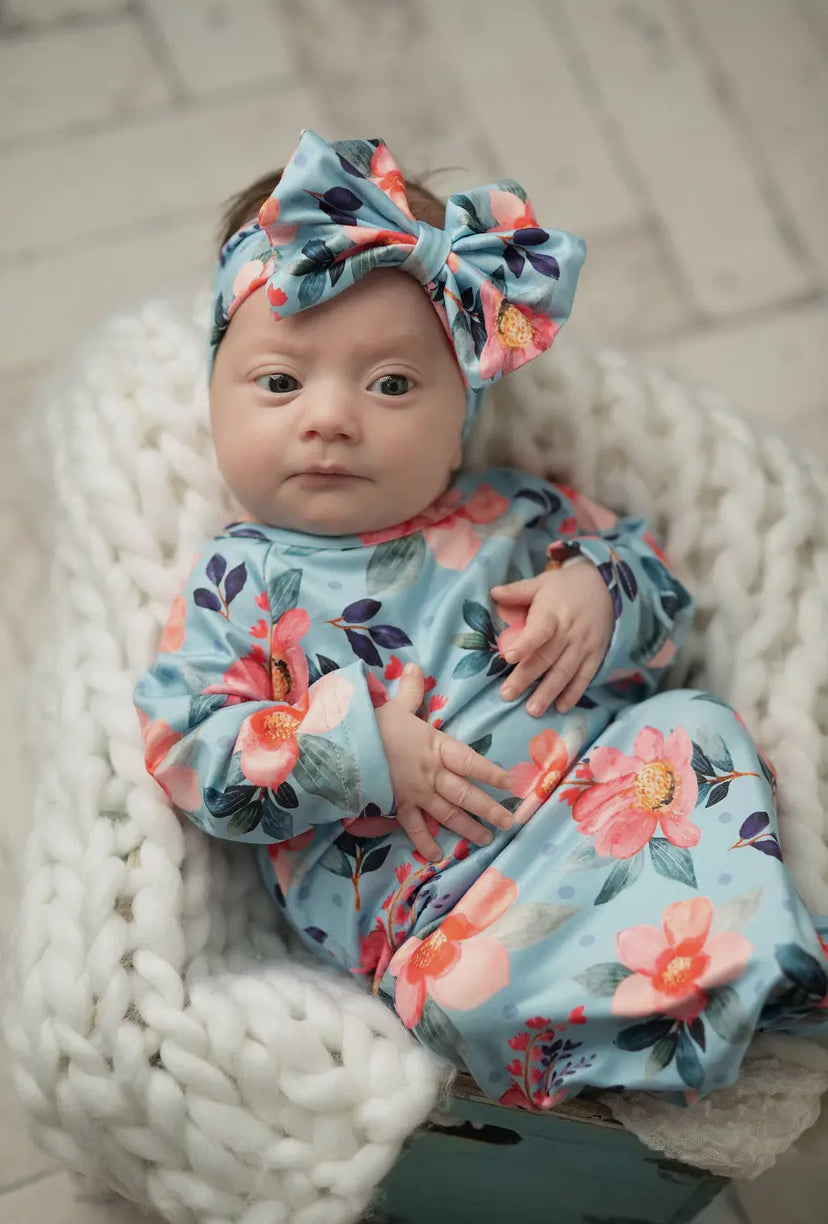 Baby Gown And Headband