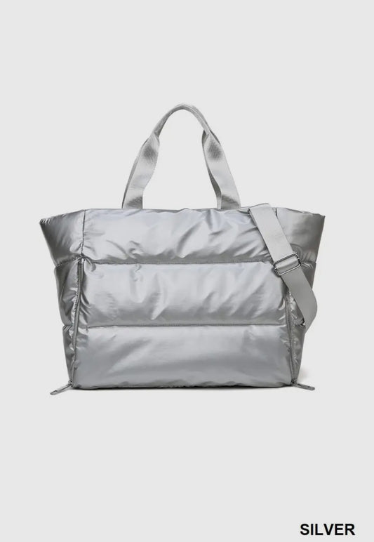 Puffy Quilted Waterproof Tote