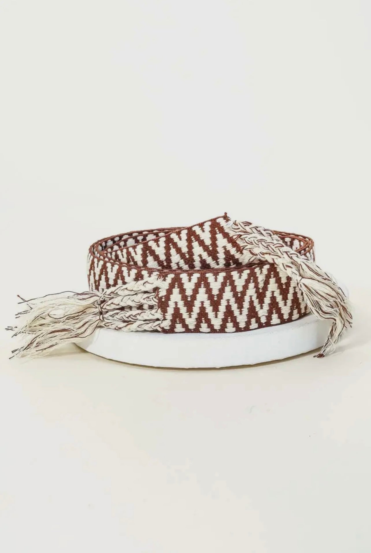 Zig Zag Braided Belt