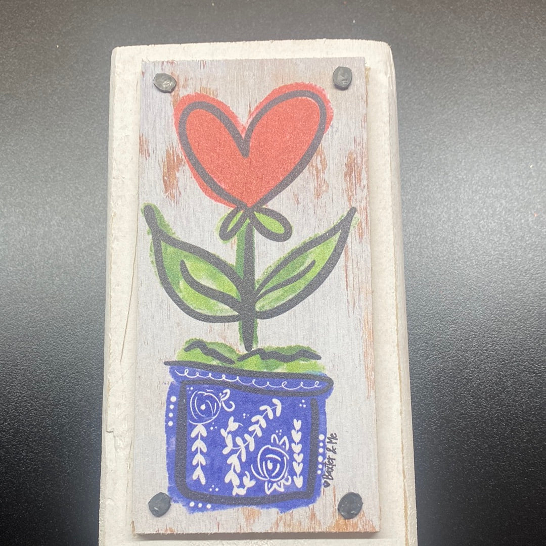 Valentine  Wood Block