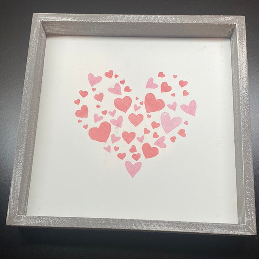 Heart Wall Art/Wood Frame