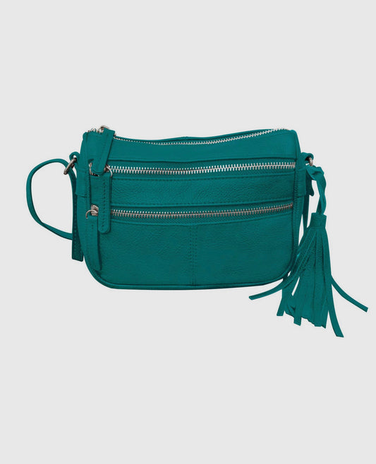 Leather Crossbody w/ Tassel