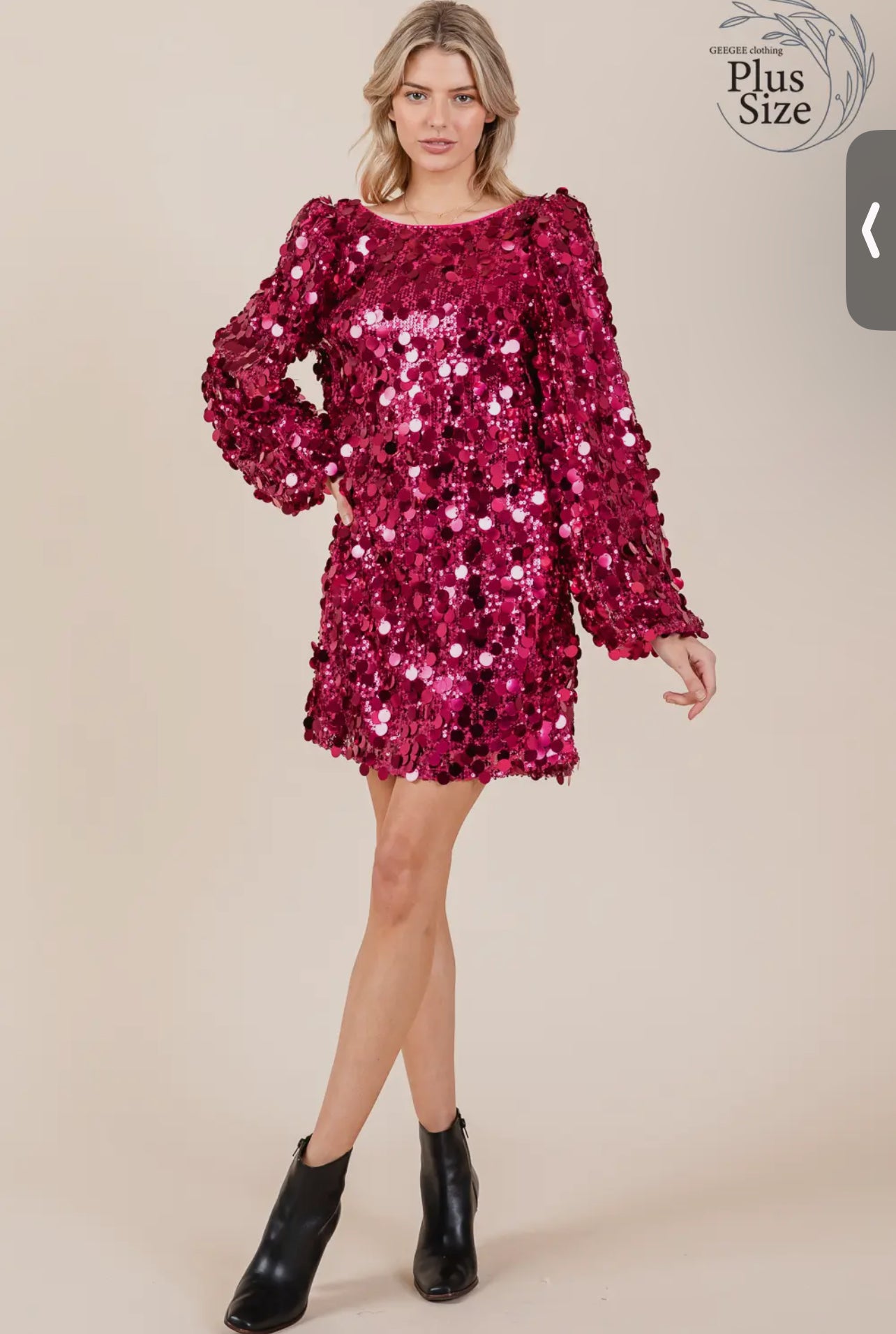 Paillette Sequin Cocktail Dress