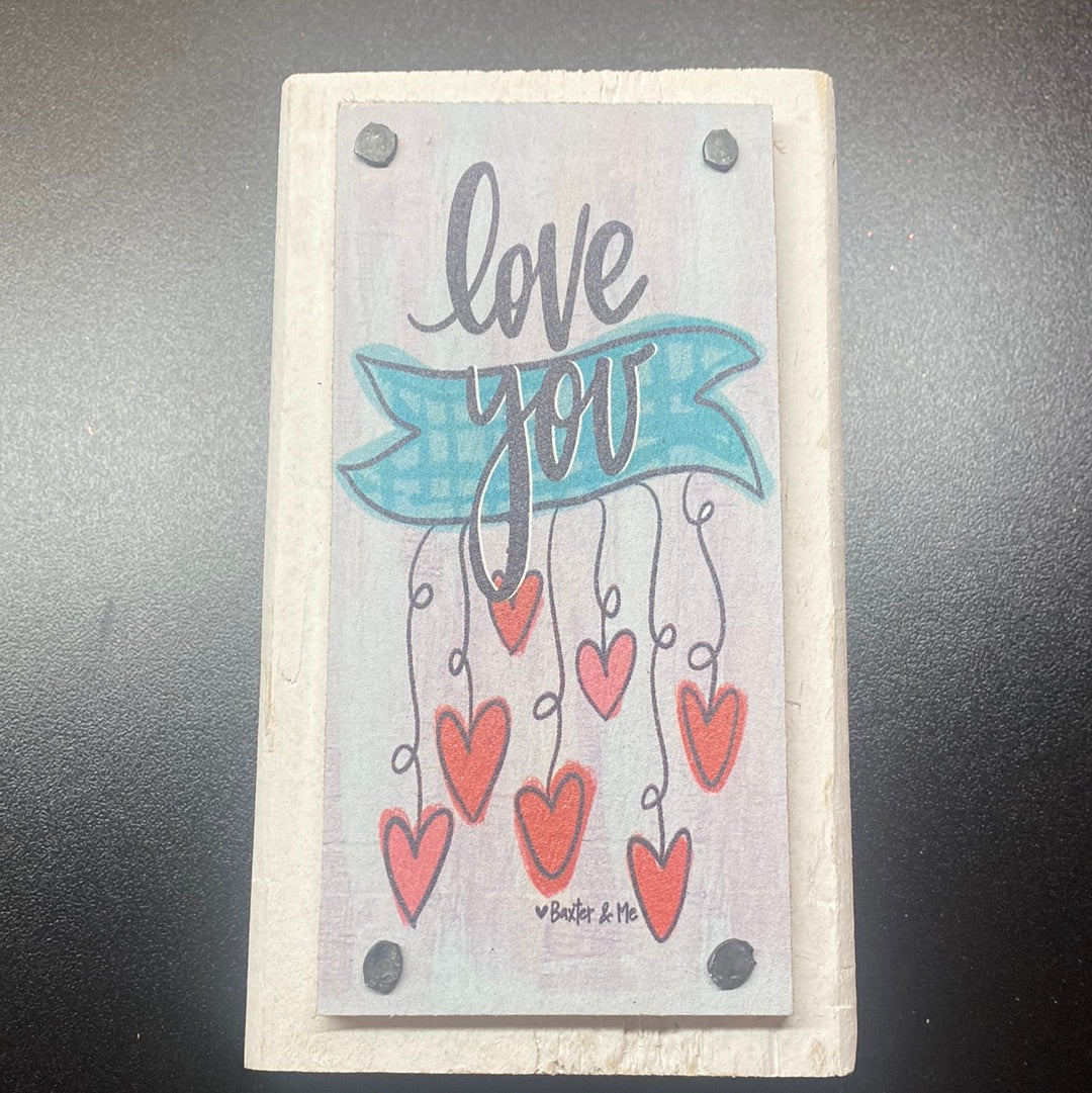 Valentine  Wood Block