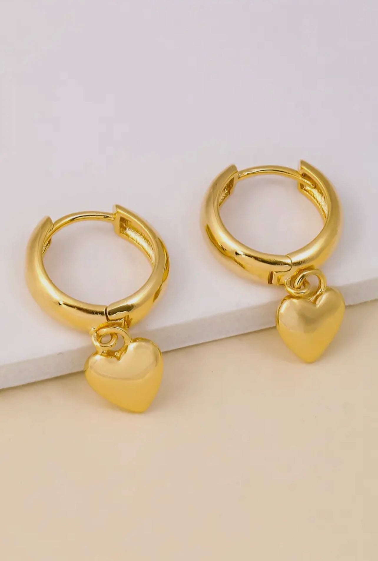 Mini Heart Drop Earrings