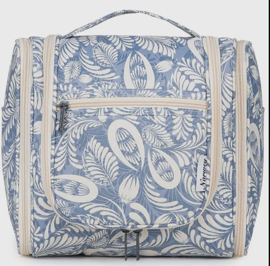 Blue Leaf Cosmetic Bag