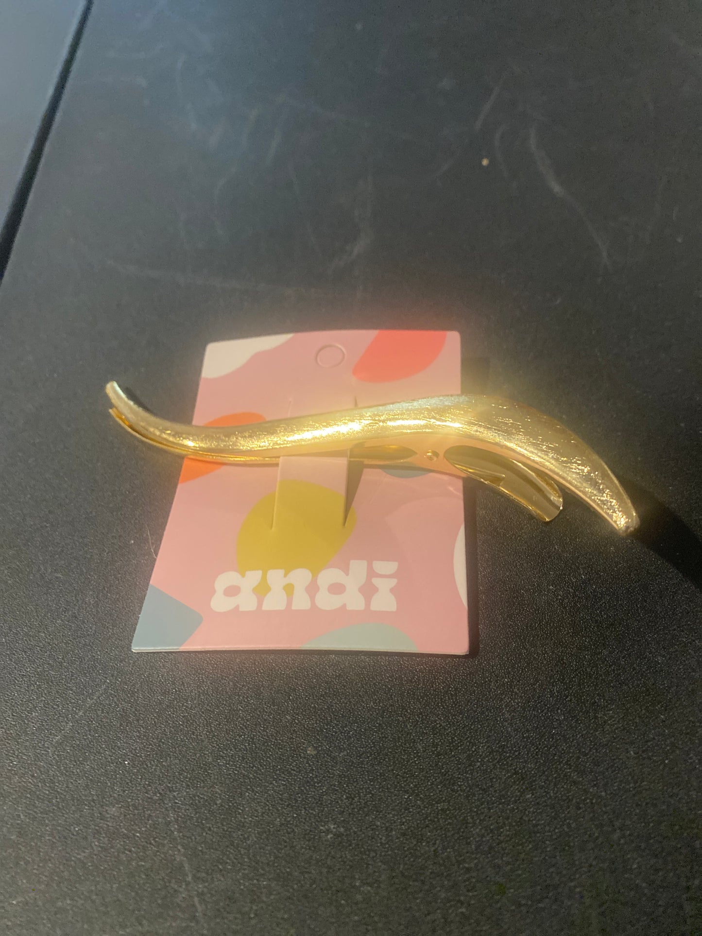 Gold Slim Hair Clip