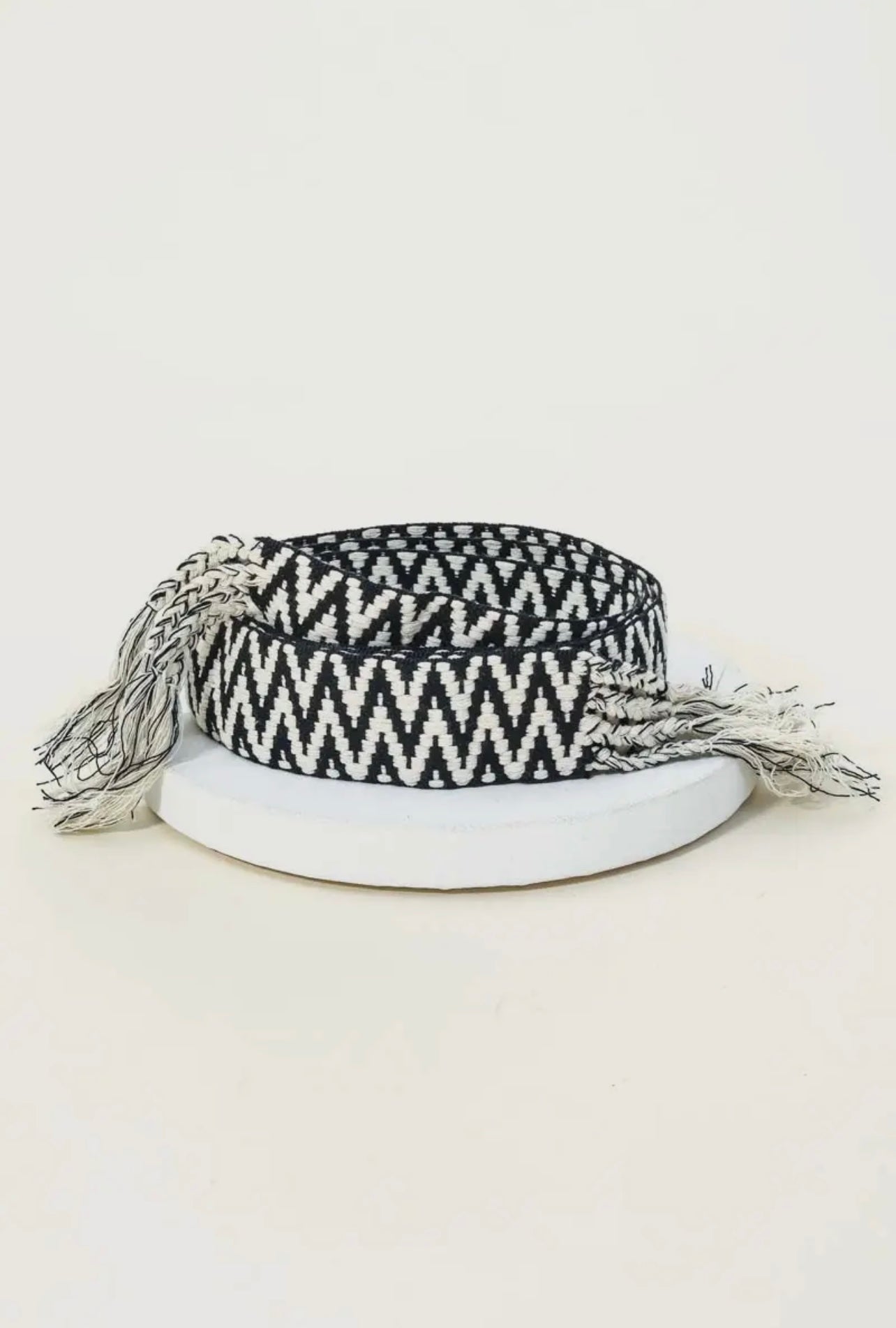 Zig Zag Braided Belt