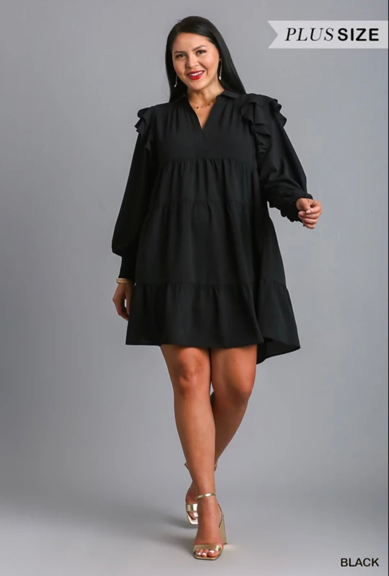 Plus Ruffle Dress