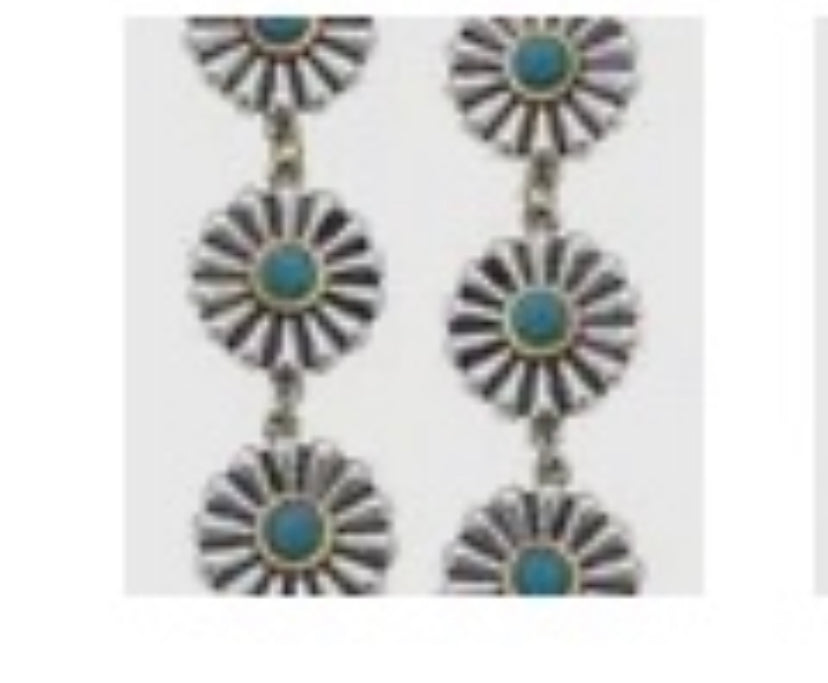 Monica Concho Turquoise Earring