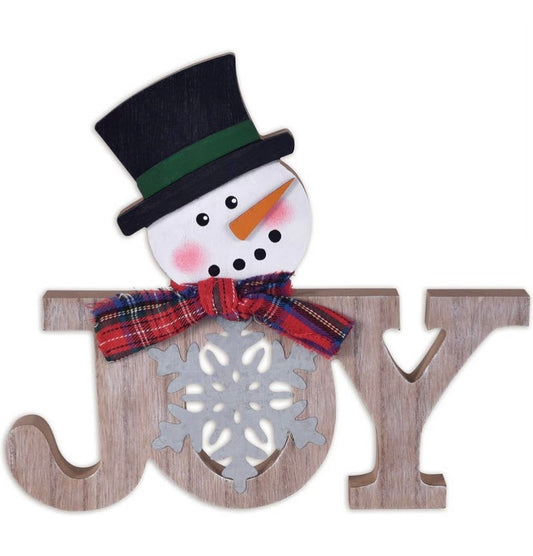 Joy Snowman Tabletpo