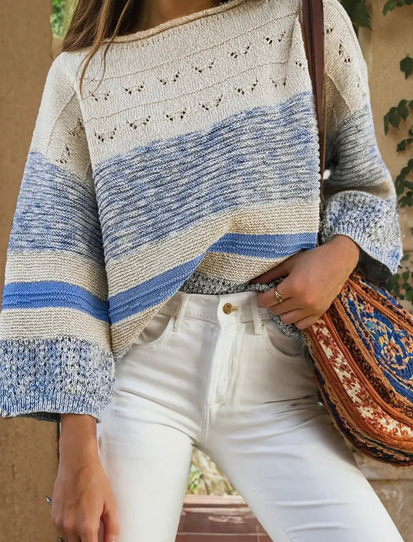 Cream/Blue Sweatet