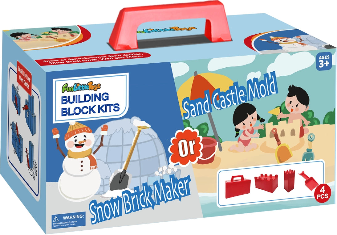 4pc Sand/Snow Fort Buliding Blocks