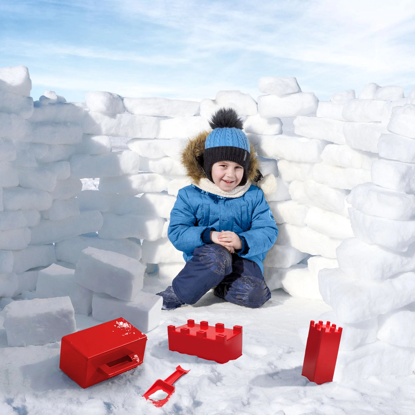 4pc Sand/Snow Fort Buliding Blocks