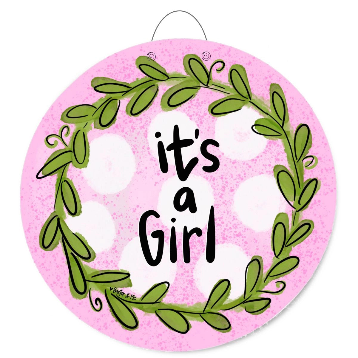 It’s a Girl - door hanger