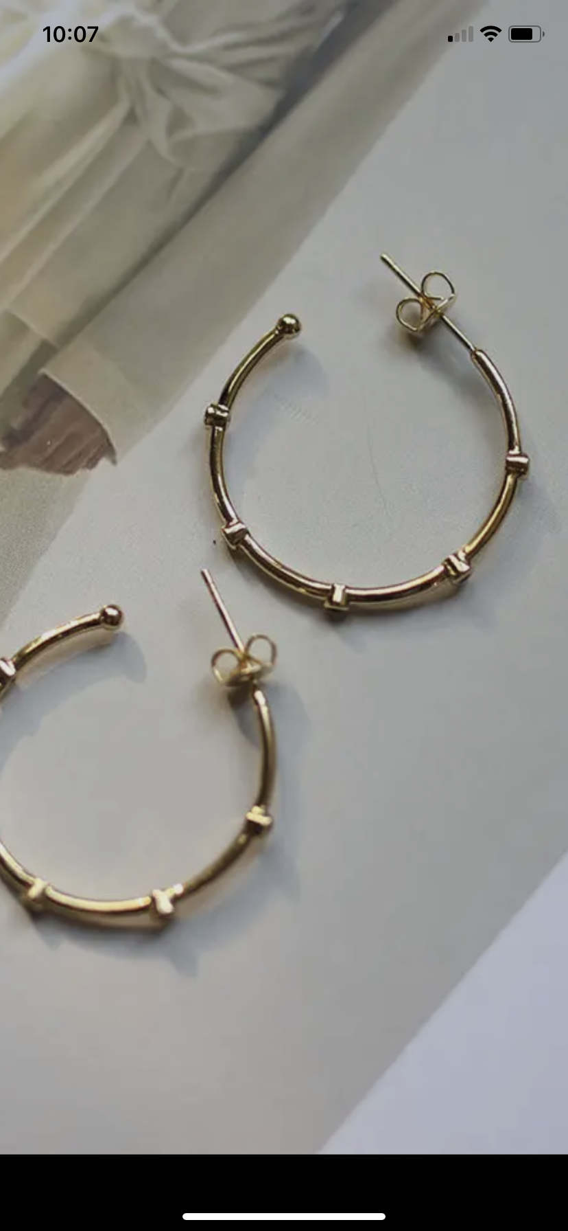 Gold Hoop Earring