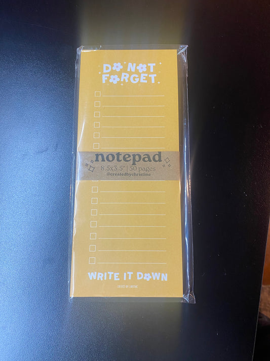 Do Not Forget Notepad