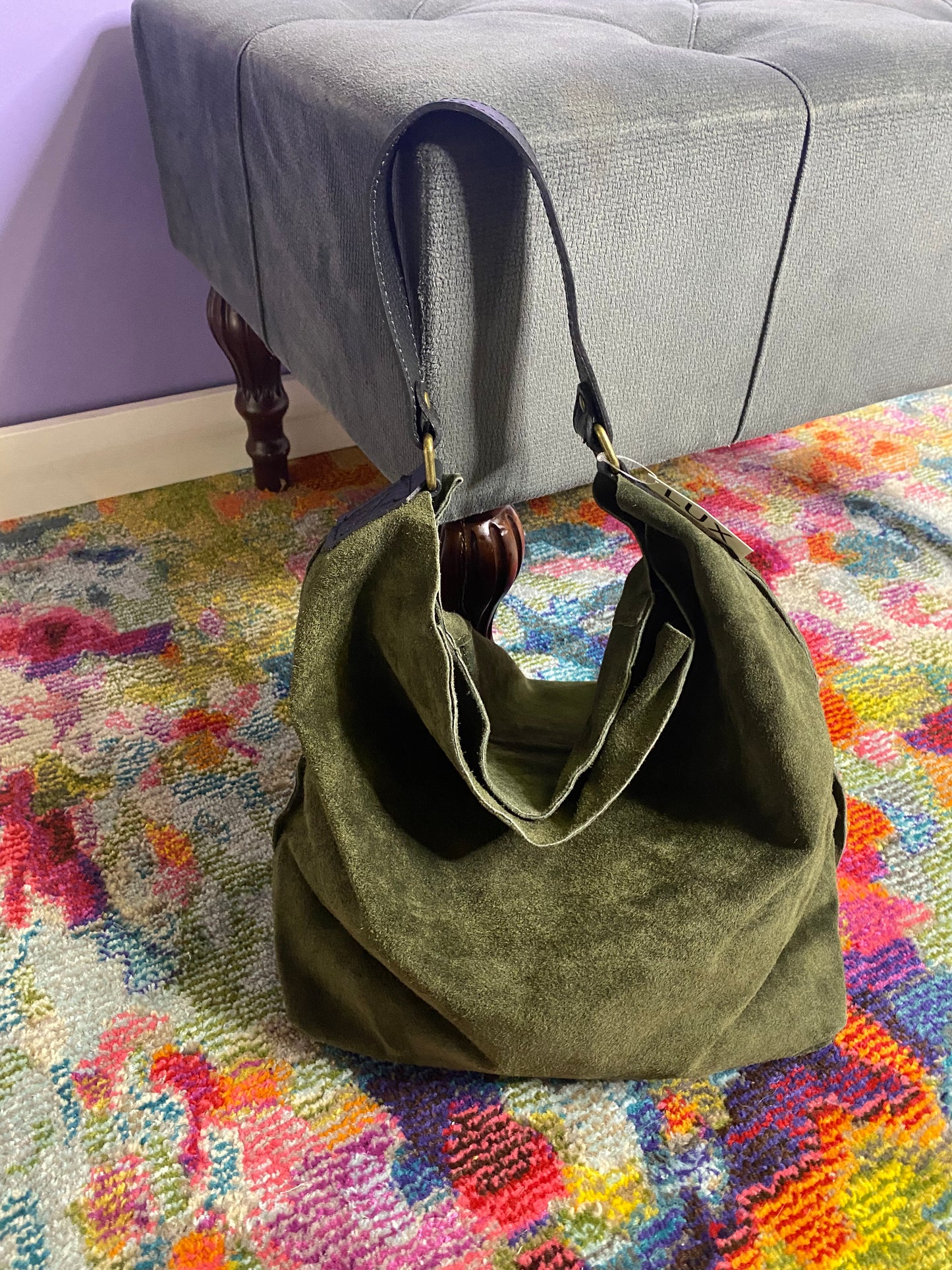 Suede Hobo bag