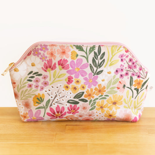 Primrose Petals Zipper Pouch