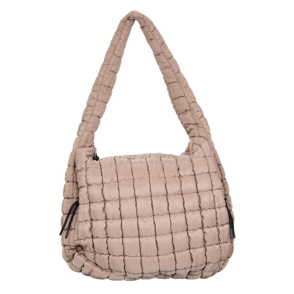 Oversized Quilted Hobo Tote