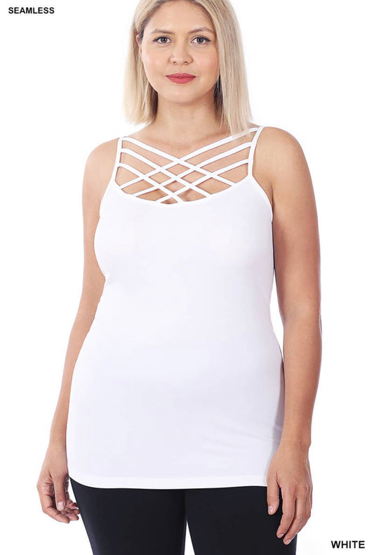 Plus Triple Crisscross Cami