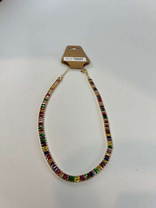 Baguette Jeweled Necklace