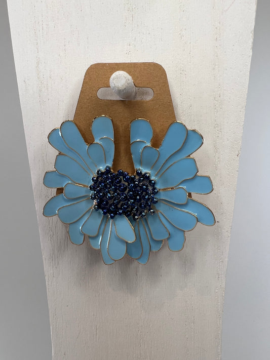 Enamel Daisy Earrings